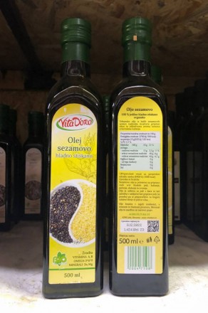 КУНЖУТНОЕ масло из БЕЛЫХ семян холодный отжим 250 мл 500 мл Кунжутна олія Масло . . фото 9