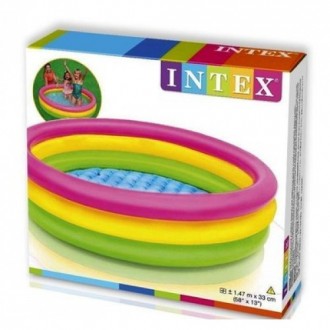 Басейн дитячий надувний від виробника Intex Компактний і безпечний басейн подару. . фото 7