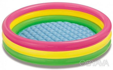 Басейн дитячий надувний від виробника Intex Компактний і безпечний басейн подару. . фото 1