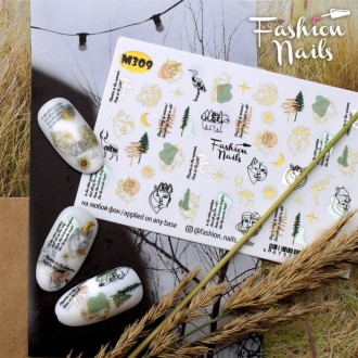 Водные наклейки для ногтей слайдер дизайн для маникюра Fashion Nails М309. Харьков. фото 1 Водные наклейки для ногтей слайдер дизайн для маникюра Fashion Nails М309. Харьков. фото 1