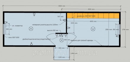 Строительная бытовка от компании «Профмодуль» изготовлена с учётом всех пожелани. . фото 10