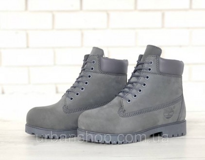 Зимові черевики Timberland grey, чоловічі черевики з вовняним хутром.. . фото 4