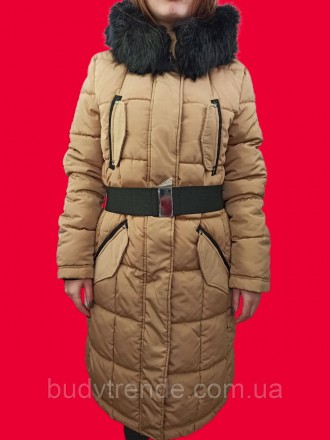 Женское зимнее пальто на змейке, размер EU 38 это 44 размер) бренд Amisu (New Yo. . фото 2