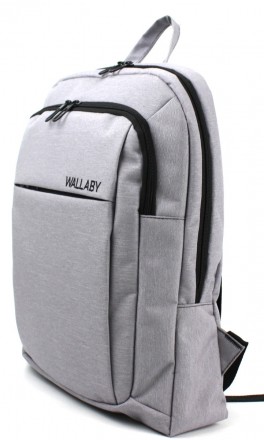 
 Оригінальний рюкзак Wallaby 156 Сірий Рюкзак для ноутбука, з щільним відділенн. . фото 3
