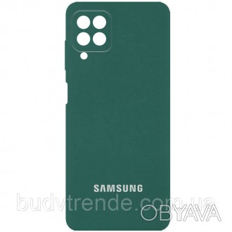 Чехол Silicone Cover Full Camera (AA) для Samsung Galaxy A22 4G / M32 (Голубой /. . фото 1