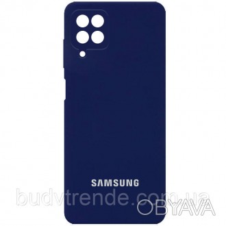 Чехол Silicone Cover Full Camera (AA) для Samsung Galaxy A22 4G / M32 (Голубой /. . фото 1