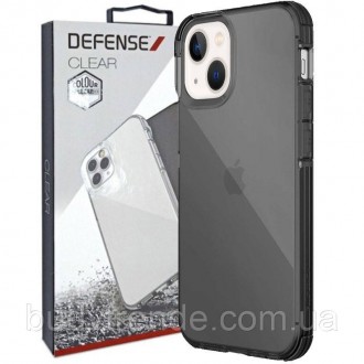Чехол Defense Clear Series (TPU) для Apple iPhone 13 (6.1") (Черный). . фото 2