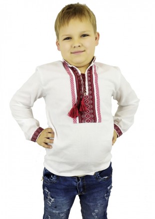 Белая вышиванка для мальчика с геометрическим орнаментом
Вышиванка - прекрасная . . фото 2