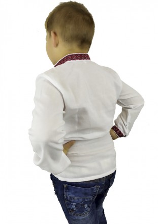 Белая вышиванка для мальчика с геометрическим орнаментом
Вышиванка - прекрасная . . фото 4