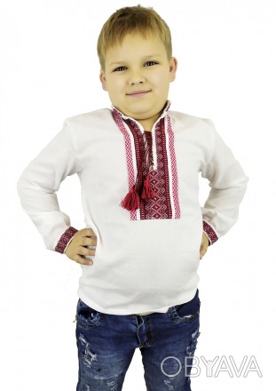 Белая вышиванка для мальчика с геометрическим орнаментом
Вышиванка - прекрасная . . фото 1