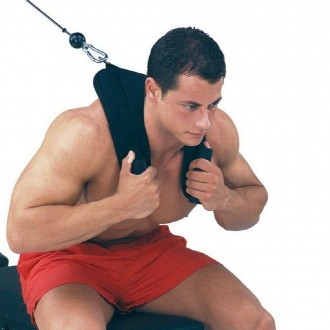 Лямка на шею Body-Solid для скручиваний во время тренировки пресса
	Мягкая тяга . . фото 3