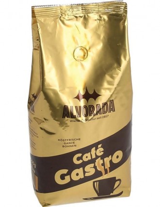 
Кофе в зернах Alvorada Gastro Kaffee - это великолепная смесь зерен Арабики (50. . фото 2