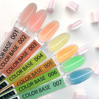 Цветная база Kira Nails для гель-лака – покрывает ноготь полупрозрачным ярким от. . фото 4