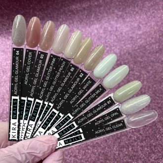 Kira Nails Acryl Gel - материал для профессионального наращивания и укрепления н. . фото 4
