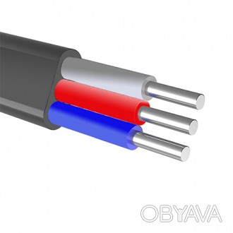 
АВВГ 3х2.5 Провід з алюмінієвими однодротяними жилами в ізоляції з ПВХ (полівін. . фото 1