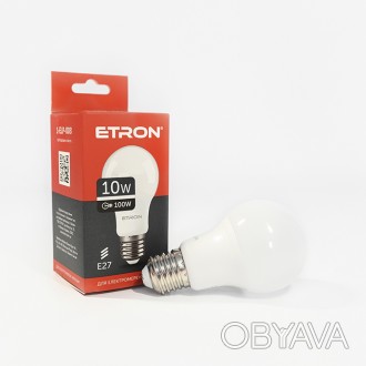 
Лампа светодиодная ETRON Light Power 1-ELP-008 A60 10W 4200K E27Характеристики . . фото 1