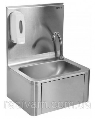 мийка кухонна безконтактна YG-10010
змішувач (включення води коліном) та дозатор. . фото 2