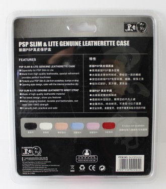 Кожаный чехол Genuine Leatherette Case в розовом цвете.
1. Специально для PSP Sl. . фото 3