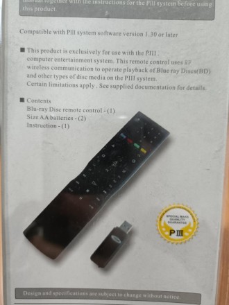 Описание
Blu-Ray Disc Remote Control Sony PlayStation 3
Состояние новое, блистер. . фото 3
