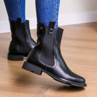Женские ботинки черные Amanda 3282 Ботинки женские выполнены из искусственной ко. . фото 6