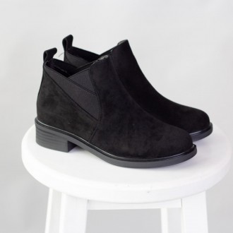 Женские ботинки черные Ammeretto 2523 Ботинки женские выполнены из искусственной. . фото 9