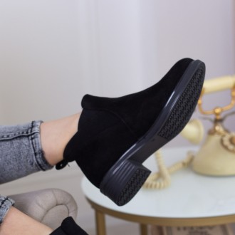 Женские ботинки черные Ammeretto 2523 Ботинки женские выполнены из искусственной. . фото 6