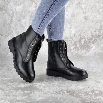 Женские ботинки черные Briz 2288 Ботиночки женские выполнены из искусственной ко. . фото 7