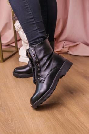 Женские ботинки черные Briz 2288 Ботиночки женские выполнены из искусственной ко. . фото 6