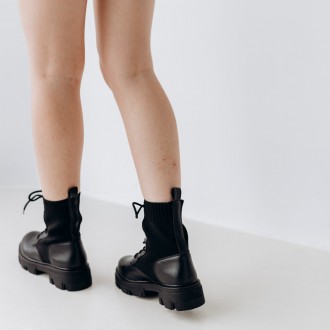 Женские ботинки черные Catchy 3299 Ботинки женские выполнены из искусственной ко. . фото 10
