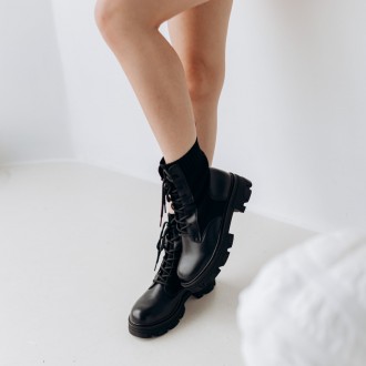 Женские ботинки черные Catchy 3299 Ботинки женские выполнены из искусственной ко. . фото 2