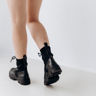 Женские ботинки черные Catchy 3299 Ботинки женские выполнены из искусственной ко. . фото 6
