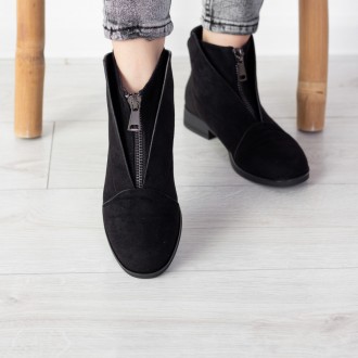 Женские ботинки черные Dozer 2491 Ботинки женские выполнены из искусственной зам. . фото 5