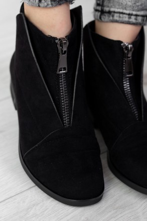 Женские ботинки черные Dozer 2491 Ботинки женские выполнены из искусственной зам. . фото 7
