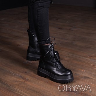Женские ботинки черные Hera 3357 Ботинки женские выполнены из исскусственной кож. . фото 1