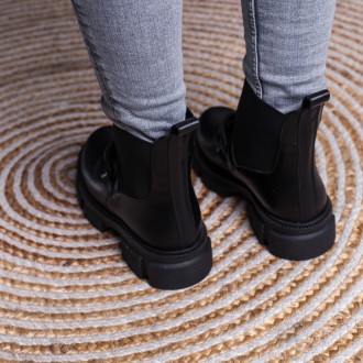 Женские ботинки черные Hoofington 3441 Ботинки женские выполнены из натуральной . . фото 5