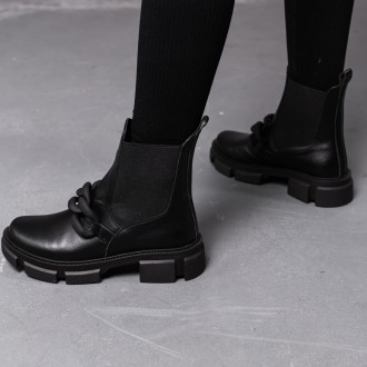 Женские зимние ботинки черные Adira 3386 Ботинки женские выполнены из натурально. . фото 7
