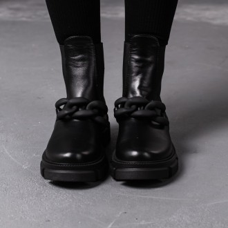 Женские зимние ботинки черные Adira 3386 Ботинки женские выполнены из натурально. . фото 3