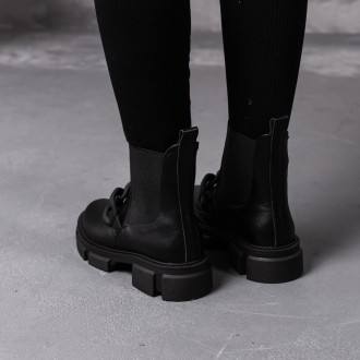Женские зимние ботинки черные Adira 3386 Ботинки женские выполнены из натурально. . фото 6