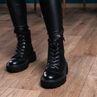 Женские зимние ботинки черные Annie 3420 Ботинки женские выполнены из натурально. . фото 2