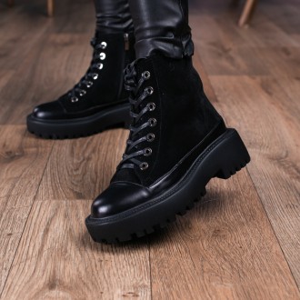 Женские зимние ботинки черные Annie 3420 Ботинки женские выполнены из натурально. . фото 5