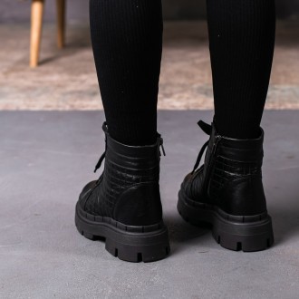 Жіночі зимові черевики чорні Argo 3392
Черевики жіночі виконані з натуральної шк. . фото 9