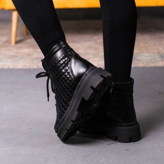 Жіночі зимові черевики чорні Argo 3392
Черевики жіночі виконані з натуральної шк. . фото 6