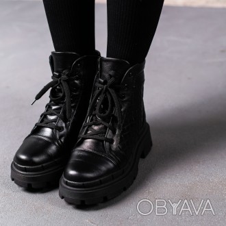 Жіночі зимові черевики чорні Argo 3392
Черевики жіночі виконані з натуральної шк. . фото 1