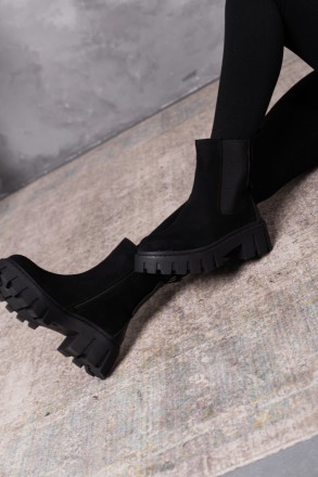Женские зимние ботинки черные Arwen 3393 Ботинки женские выполнены из натурально. . фото 11