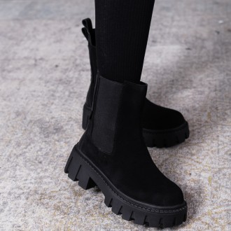 Женские зимние ботинки черные Arwen 3393 Ботинки женские выполнены из натурально. . фото 8