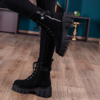 Женские ботинки зимние черные Beau 3338 Ботинки женские выполнены из искусственн. . фото 4