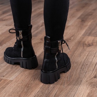 Женские ботинки зимние черные Beau 3338 Ботинки женские выполнены из искусственн. . фото 6