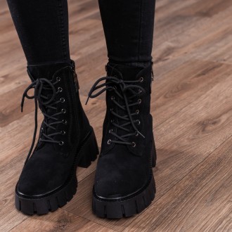 Женские ботинки зимние черные Beau 3338 Ботинки женские выполнены из искусственн. . фото 2