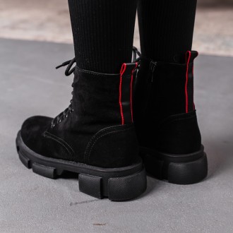 Женские зимние ботинки черные Bridget 3397 Ботинки женские выполнены из натураль. . фото 9