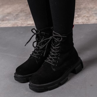 Женские зимние ботинки черные Bridget 3397 Ботинки женские выполнены из натураль. . фото 2